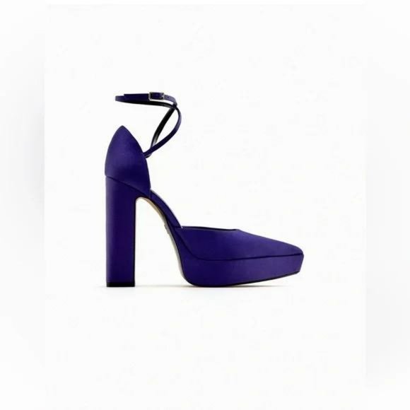 ZARA HEELED PLATFORM SHOES - Picture 5 of 6